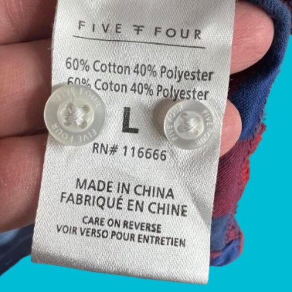 Brand: Five Four Plaid Grunge Shirt - Picture 6 of 7